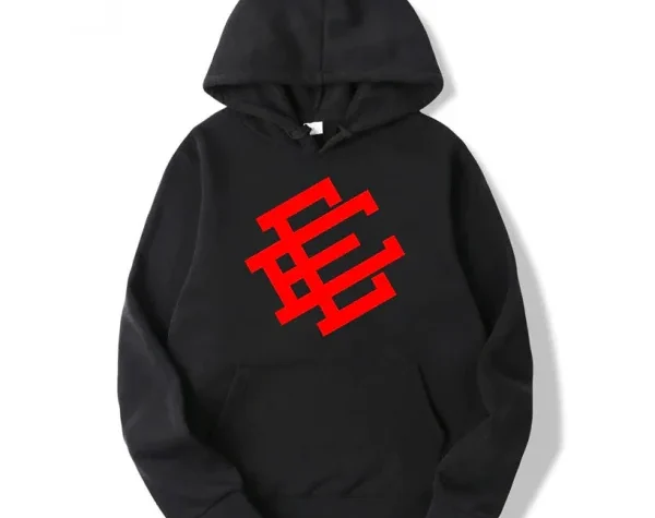 Eric Emanuel Red Printed Hoodie